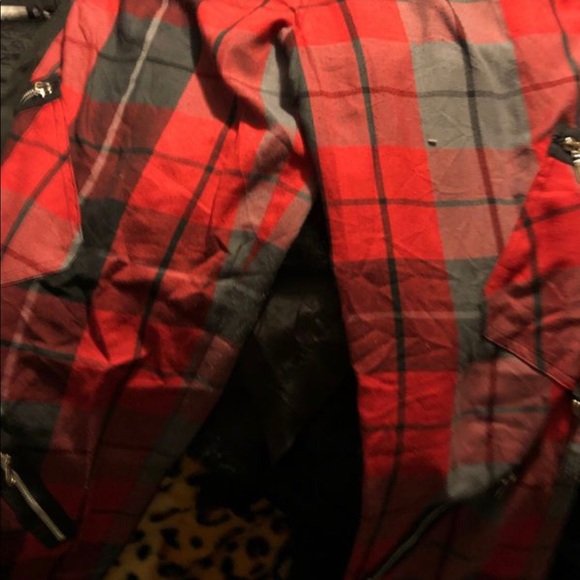 Morbid Threads plaid high waisted bondage pants - Picture 2 of 4